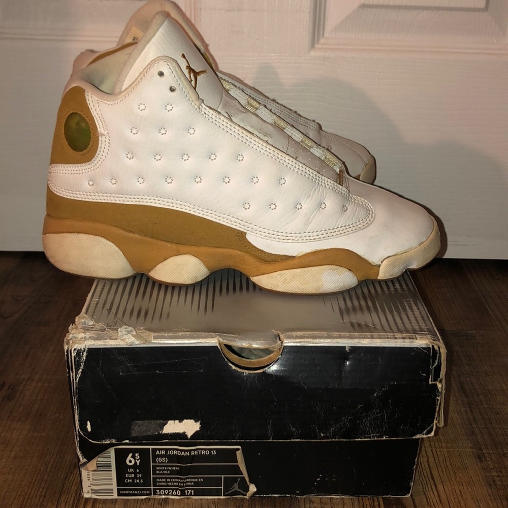 Air JOrdan Retro 13 White/Wheat (2004) size 6.5